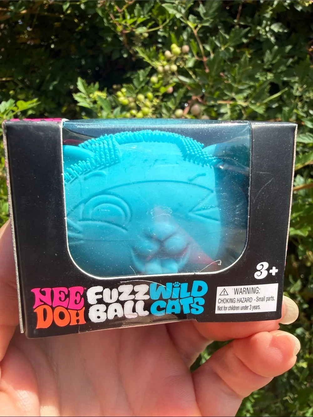 Wild Cats Fuzz Ball Plush Squeeze - Blue